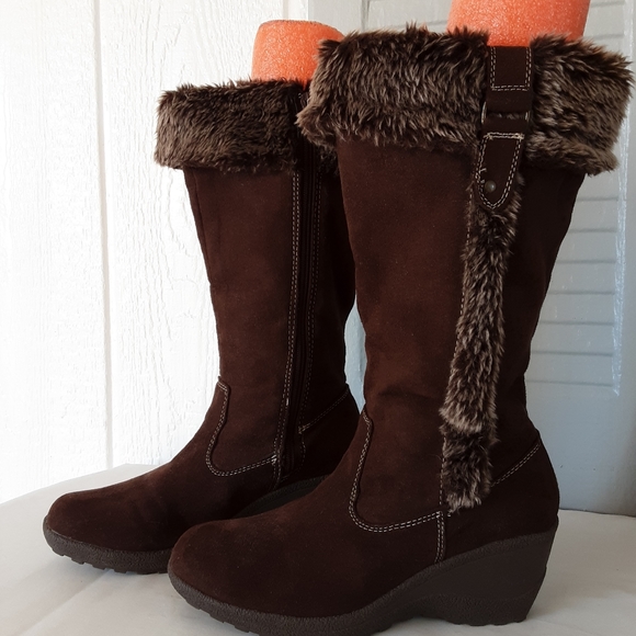 Faded Glory #214 Women's Brown Boots Sz 8 Preowned Good Condition - Picture 4 of 12